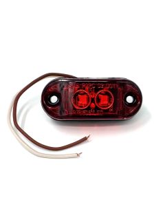 2 1/2" 2 diodes red LED clearance light