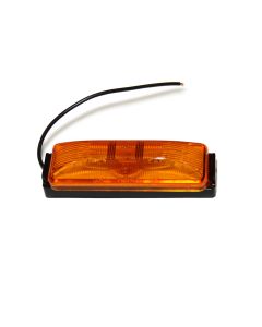 4" x 1" amber inc. clearance light