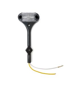6" x 2 1/2" x 1" amber LED clearance light for left fender