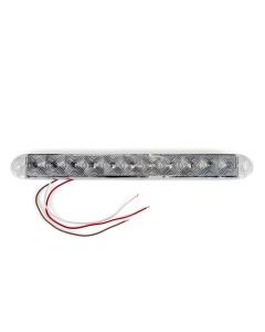 Barre de lumières LED 15 1/2" x 1 5/8" x 3/4" claire 11 diodes rouges