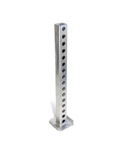 Pied stabilisateur 24" tube carré galvanisé 2" base 5" x 5"