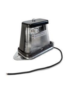1 7/8" x 2 1/4" x 1 1/2" clear plastic inc. license light