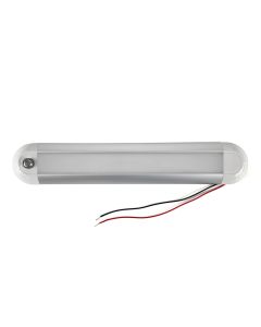 12" x 2" clear LED ceiling light with 11.6W 30V touch switch