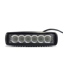 Lampe de travail LED 6" x 1 3/4" claire 6 diodes 18W (90°)