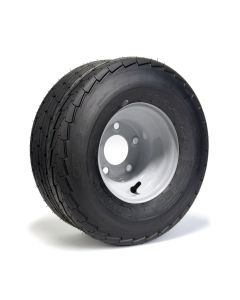 215/60-8 8 ply LRD 990 lbs Hakuba tire and 8" 5 holes white rim