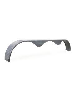 Aile triple 10" x 108" acier strié 14 GA (jante 16")