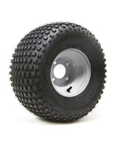 Pneu VTT 22/11-8 2 plis 340 lbs P323 Wanda Hakuba et jante 8" 4 trous blanche