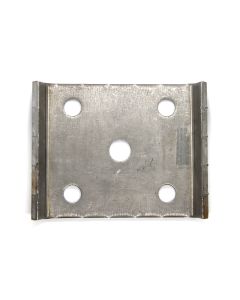 2 3/8" tie plate for 1/2" U-bolt and 2" spring
