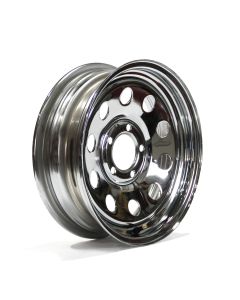 15" x 6" 5 holes 2200 lbs chrome modular rim
