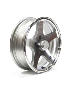 15" x 5" 5 holes 2150 lbs aluminum Five Star rim and cap