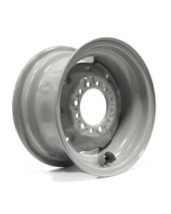 15" x 8" 6 holes 3000 lbs grey agricultural rim and valve protector
