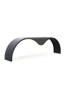 10 3/4" x 72" 14 GA tandem steel fender checkered plate (16" rim)