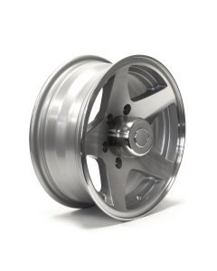 15" x 6" 6 holes 2830 lbs aluminum Five Star rim and cap
