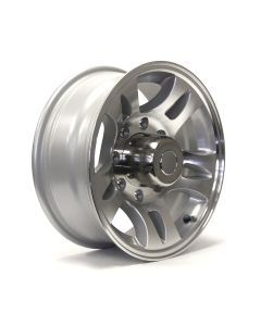 16" x 6" 8 holes 3960 lbs S5-model aluminum rim and cap