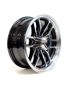 15" x 6" 6 holes 2830 lbs black aluminum Osprey rim and cap