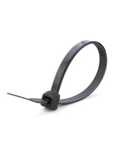4" 18 lbs black cable tie (25) TECHSPAN