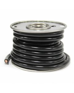 25' 4 GA black PVC jacketed battery cable TECHSPAN