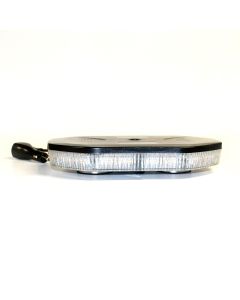 Gyrophare LED 11" x 7" clair avec diodes ambres et base magnétique 40W 10V