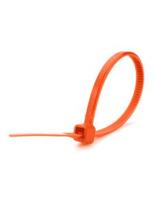 7 1/2" 50 lbs fluorescent orange cable tie (100) TECHSPAN