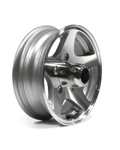 12" x 4" 5 holes 1520 lbs aluminum Five Star rim and cap