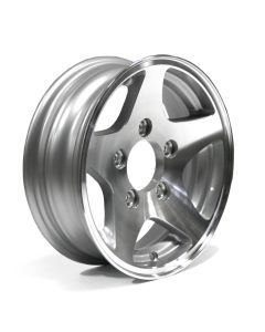 Jante 12" x 4" 5 trous 1520 lbs aluminium Five Star