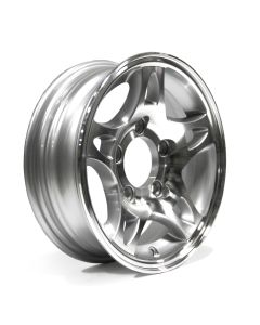Jante 12" x 4" 5 trous 1520 lbs aluminium modèle-S5
