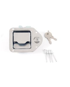 Poignée acier inoxydable avec serrure pour coffre (ouverture dessous) DEEZEE