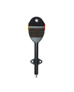 6 5/8" x 1 3/4" x 1" amber and red LED clearance light with bracket for right fender