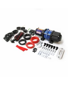 4K electric winch for ATV with wire remote control (50' nylon cable)