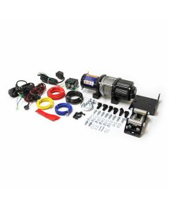 4.5K electric winch for ATV with wire remote control (50' steel cable)