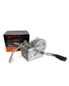 2.5K 2-way trailer winch with 2 speeds, 24' cable and brake mechanism SMARTOW