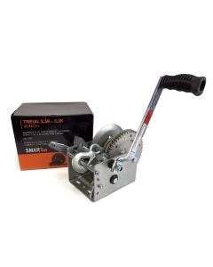 3.2K 2-way trailer winch with 2 speeds, 24' cable and brake mechanism SMARTOW