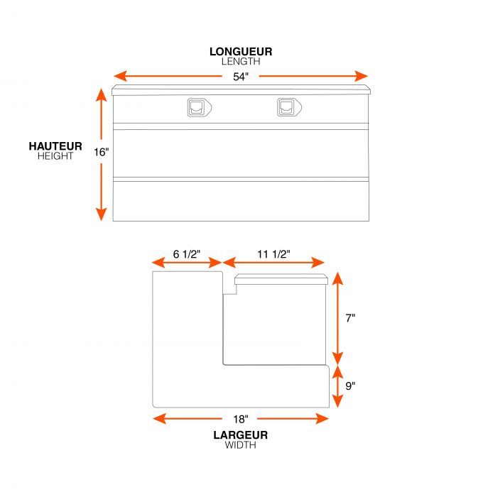 Combo Transfer Tank - White Steel - Dee Zee