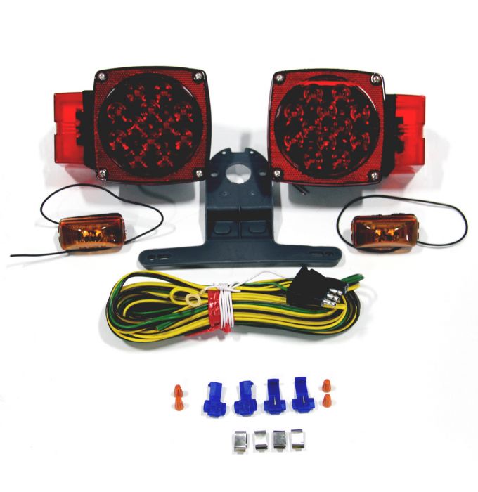 Kit d'éclairage de remorquage à LED robuste avec connecteur d'extrémité de  remorque à 4 broches avec protège-câble - Uni-Bond Lighting