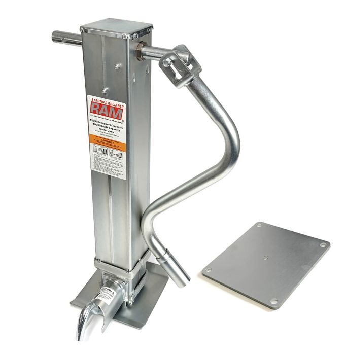 12K adjustable zinc palted jack frontwind handle with reinforced