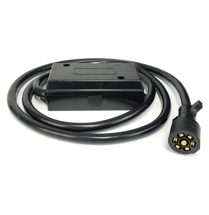 7-way connector 2/10GA, 1/12GA and 4/14GA and 8' HD wire
