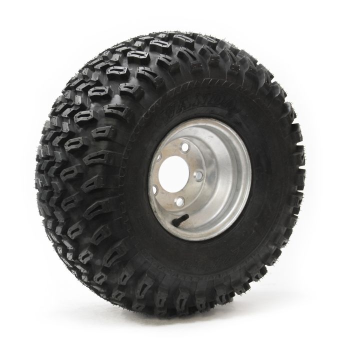 Pneu VTT 22 11 8 4 plis 1000 lbs P334 et jante 8 5 trous galvanisee Frameco