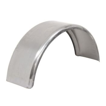 Aile simple 8" x 28" acier 16 GA galvanisable ronde (jante 13")