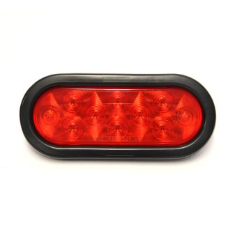 Lumière de position LED 6 1/2" x 2 1/4" rouge 10 diodes