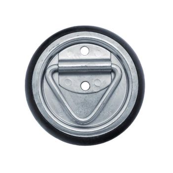 Anneau d'arrimage 1,2K zingué et base 4" plastique