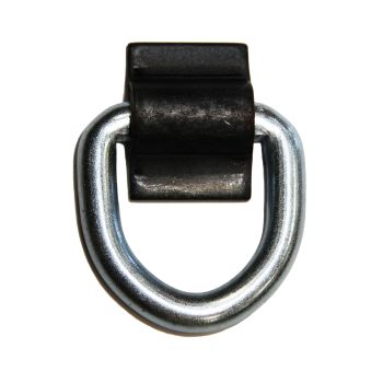 Anneau d'arrimage à souder 5K 2 1/4" x 2 1/4" x 3/8" avec support zinc