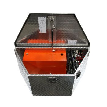 Unité hydraulique 8 gallons double-double-action première section simple avec coffre aluminium