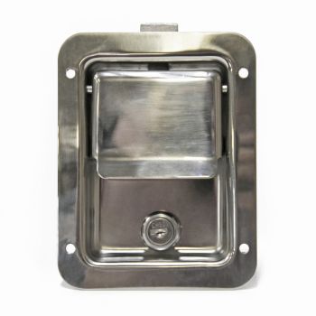 Poignée acier inoxydable avec serrure type A1 4 1/4" x 5 1/2"