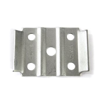 Plaque de fixation 2 3/8" zinc pour boulon en U 1/2"