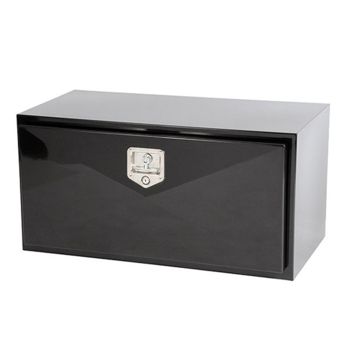 36" x 18" x 18" 12GA black steel underbed box DEEZEE