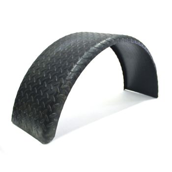 Aile simple 9" x 29 1/2" acier strié 14 GA (jante 14")