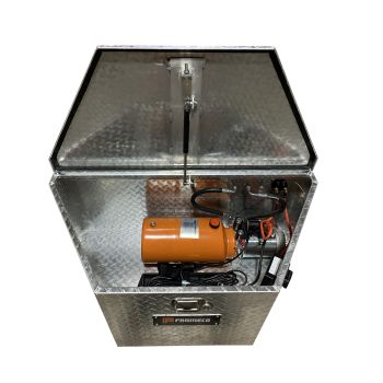 Unité hydraulique 2 gallons double-action avec coffre aluminium