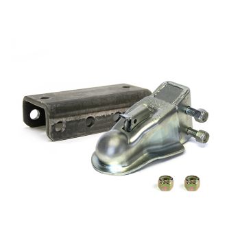 Coupleur 2 5/16" 14K et channel court 20K zinc avec locknut (quincaillerie incluse)