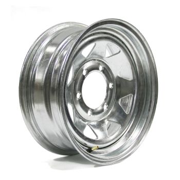 15" x 6" 6 holes 2830 lbs galvanized rim 15" x 6" 6 holes 2830 lbs galvanized rim