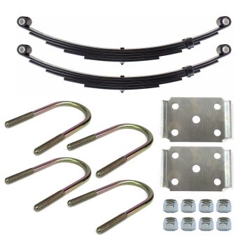 23 1/2" x 1 3/4" 3K 4L double eye spring kit for 3" tube with hardware